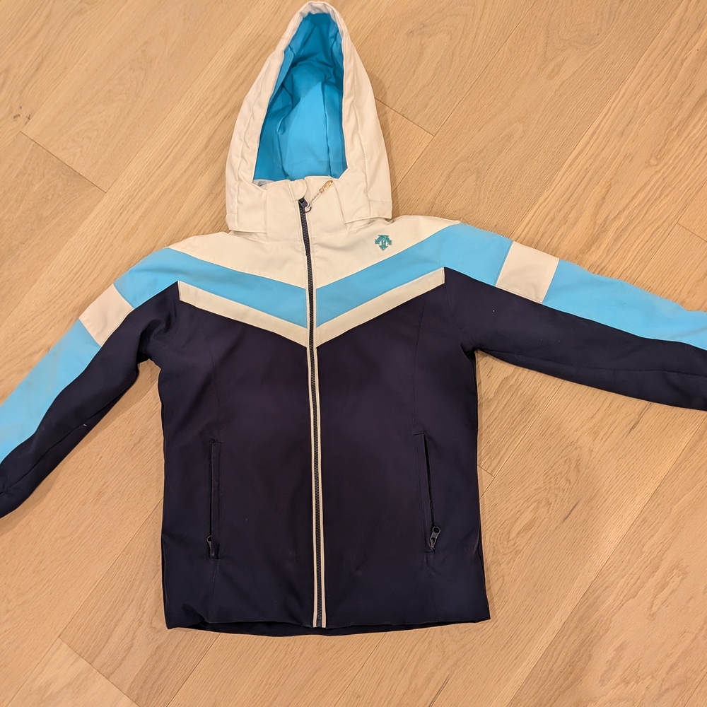 Descente Black and Light Blue Jacket